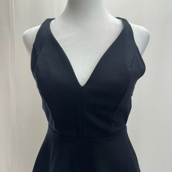 Lulu's Classic Black Mini Dress S NEW - Picture 2 of 4